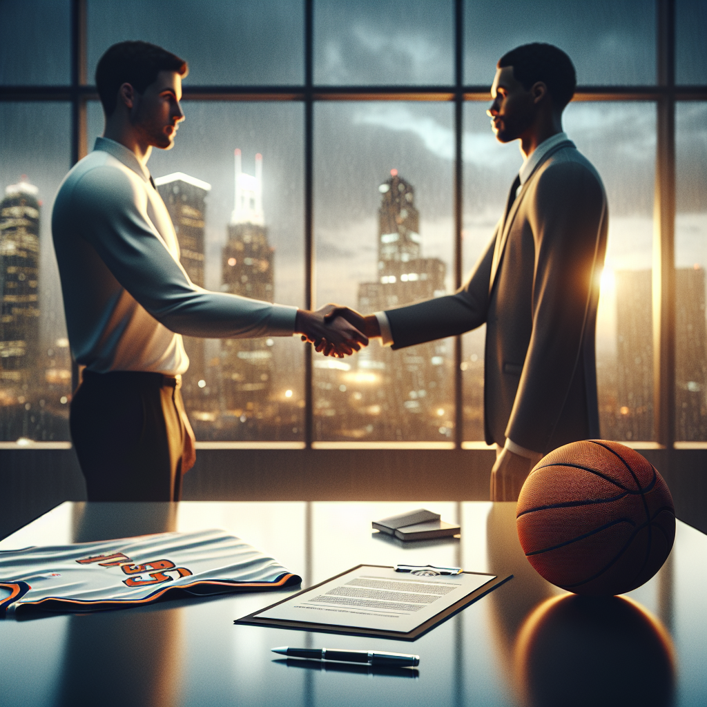 Ən yaxşı NBA klublarında transfer və müqavilə danışıqları analizini göstərən foto